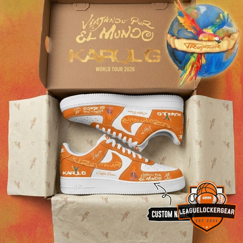 Karol G Viajando Por El Mundo Tropitour World Tour 2026 Custom Sneakers - LeagueLockerGear
