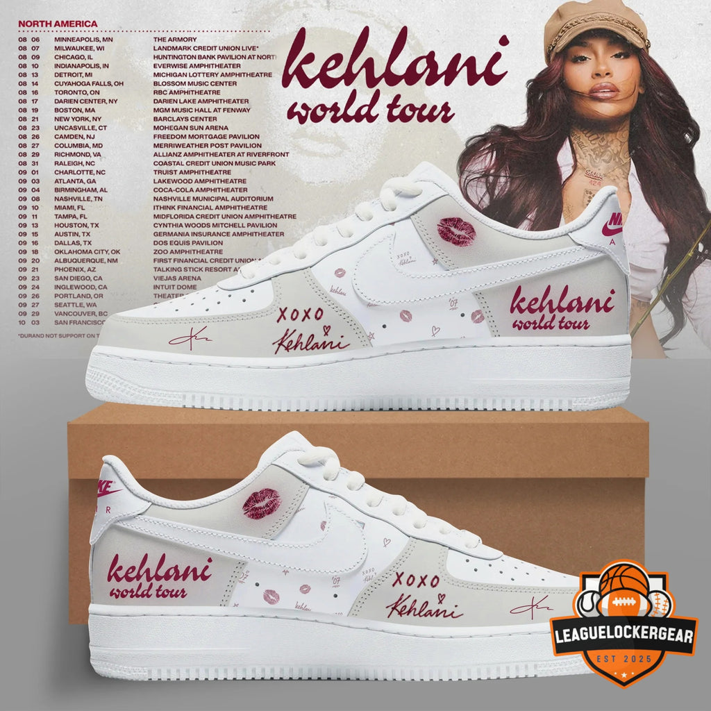 Kehlani World Tour 2026 Custom Nike Air Force 1 Sneakers - LeagueLockerGear