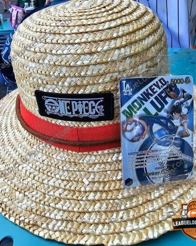 Los Angeles Dodgers LA x One Piece Logo Straw Hat - LeagueLockerGear
