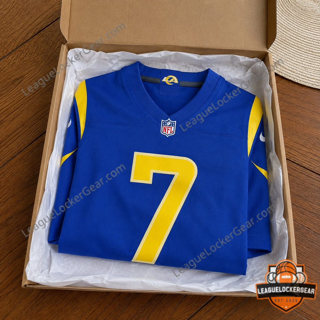 Los Angeles Rams BTS Seokjin JIN 7 Football Jersey