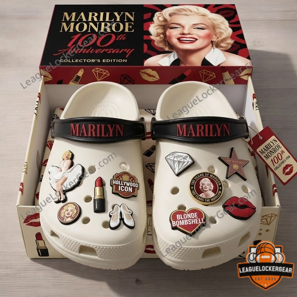 Marilyn Monroe 100th Anniversary Collector's Edition Crocs - LeagueLockerGear
