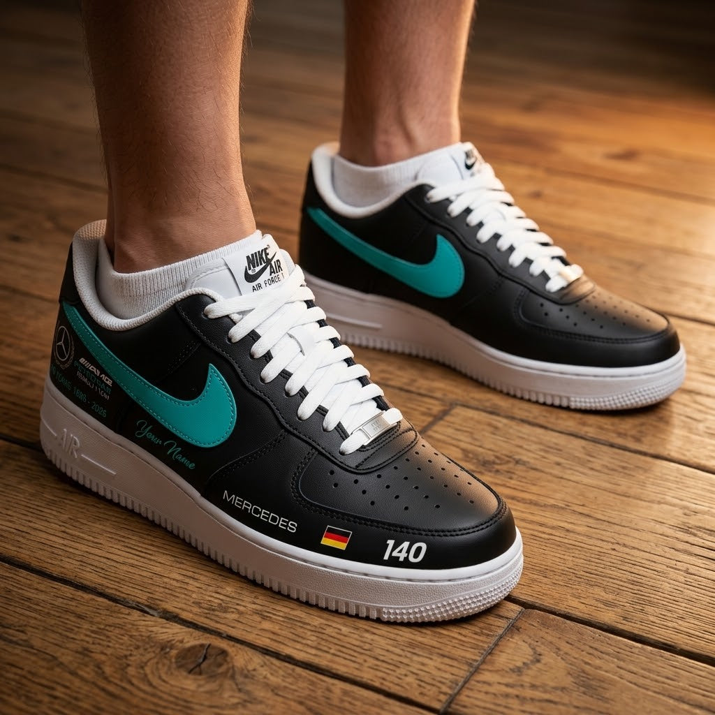 Mercedes 140th Anniversary 1886-2026 Custom Sneakers - LeagueLockerGear