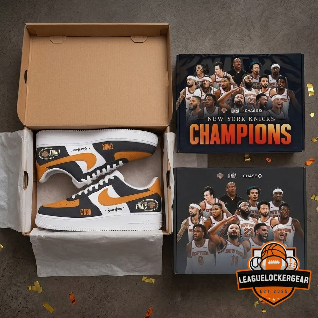 New York Knicks 2026 NBA Finals Champions Custom Sneakers - LeagueLockerGear