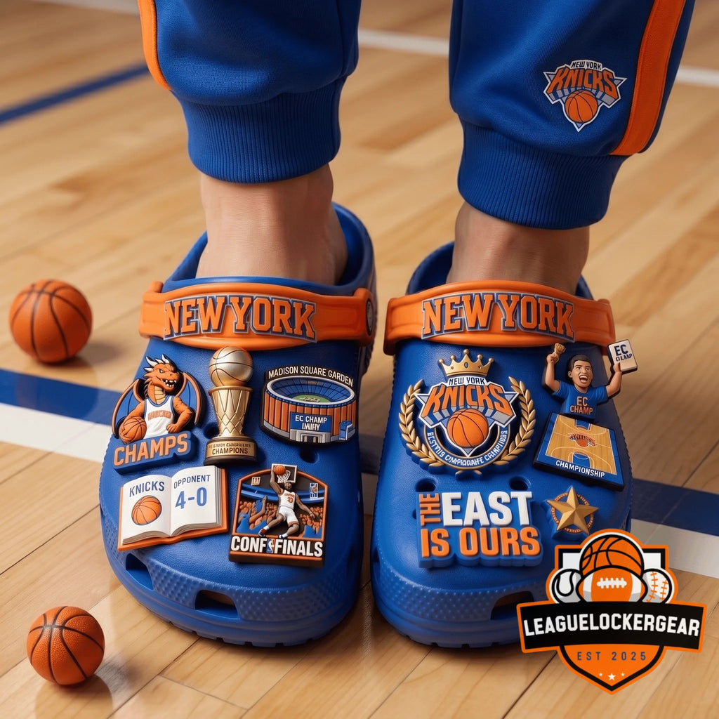 New York Knicks Championship Season Crocs Clogs - LeagueLockerGear