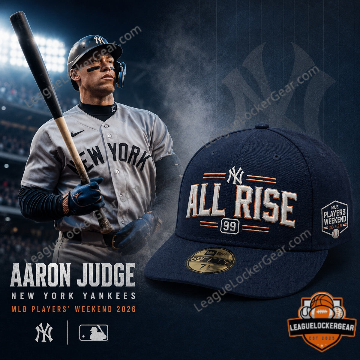 New York Yankees Aaron Judge MLB Players' Weekend 2026 Hat - LeagueLockerGear