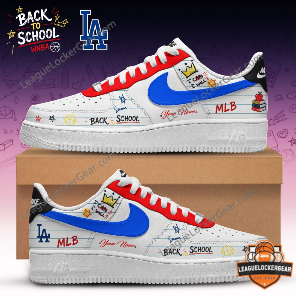 MLB x Back To School Custom Air Force 1 Sneakers - LeagueLockerGear