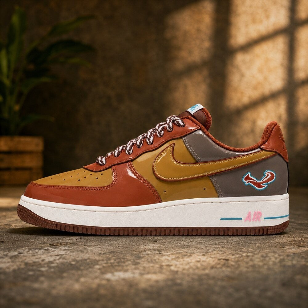 NIGO x J-hope x Nike Air Force 1 Low Burnt Sunrise Sneakers - LeagueLockerGear