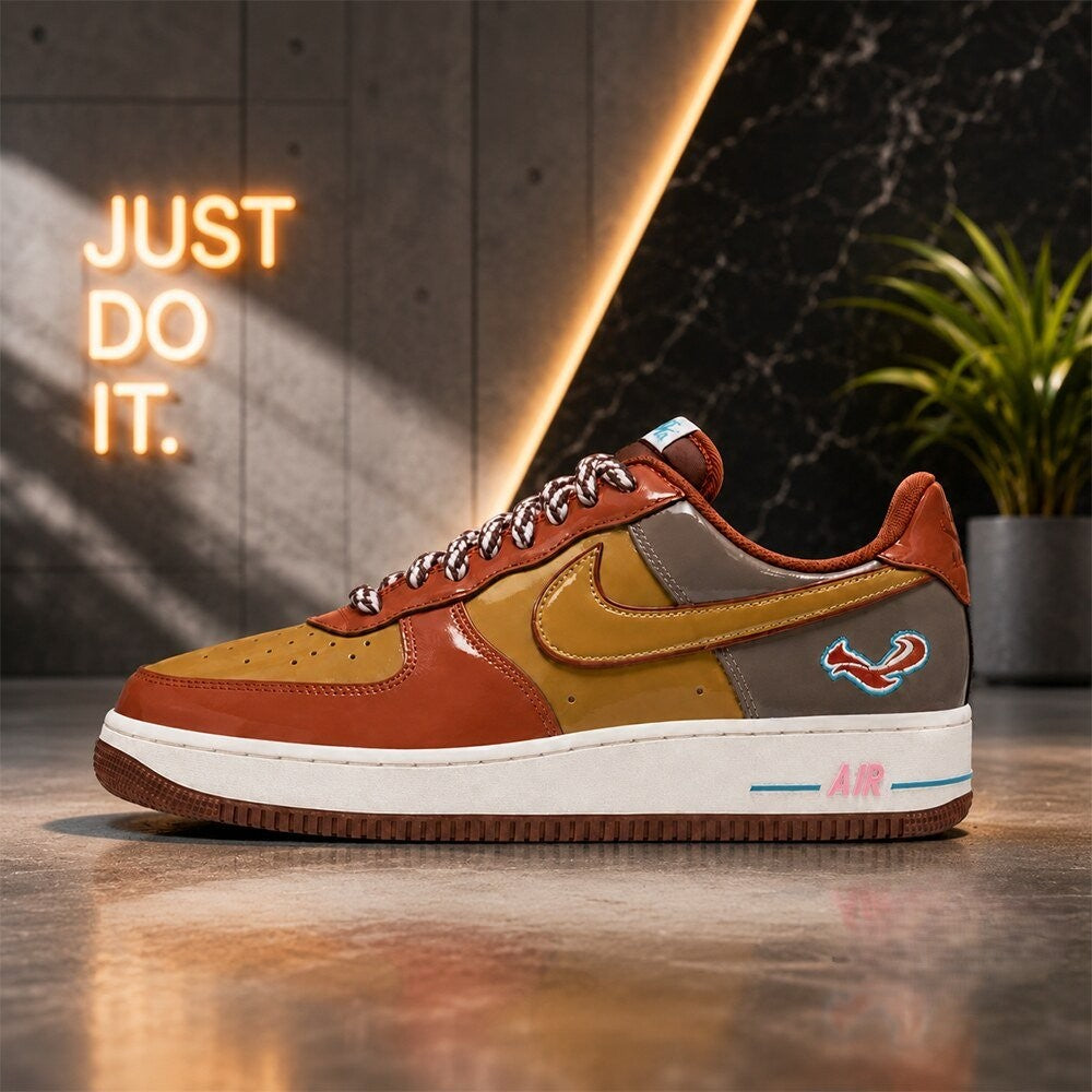NIGO x J-hope x Nike Air Force 1 Low Burnt Sunrise Sneakers - LeagueLockerGear