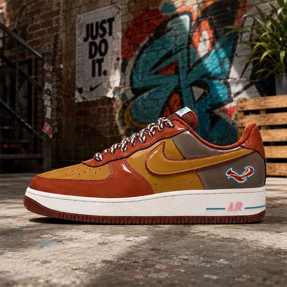 NIGO x J-hope x Nike Air Force 1 Low Burnt Sunrise Sneakers - LeagueLockerGear