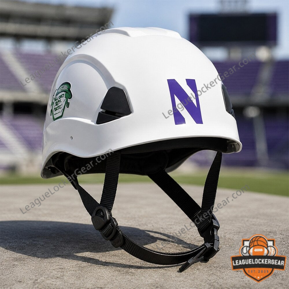 Northwestern Wildcats Chip Kelly David Braun Hard Hat - LeagueLockerGear
