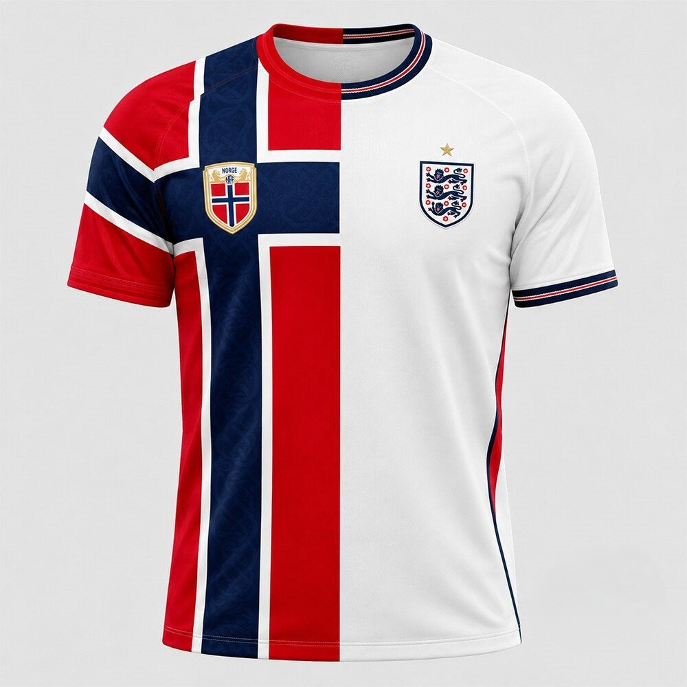 Norway and England 2026 World Cup Match Football Jersey - LeagueLockerGear