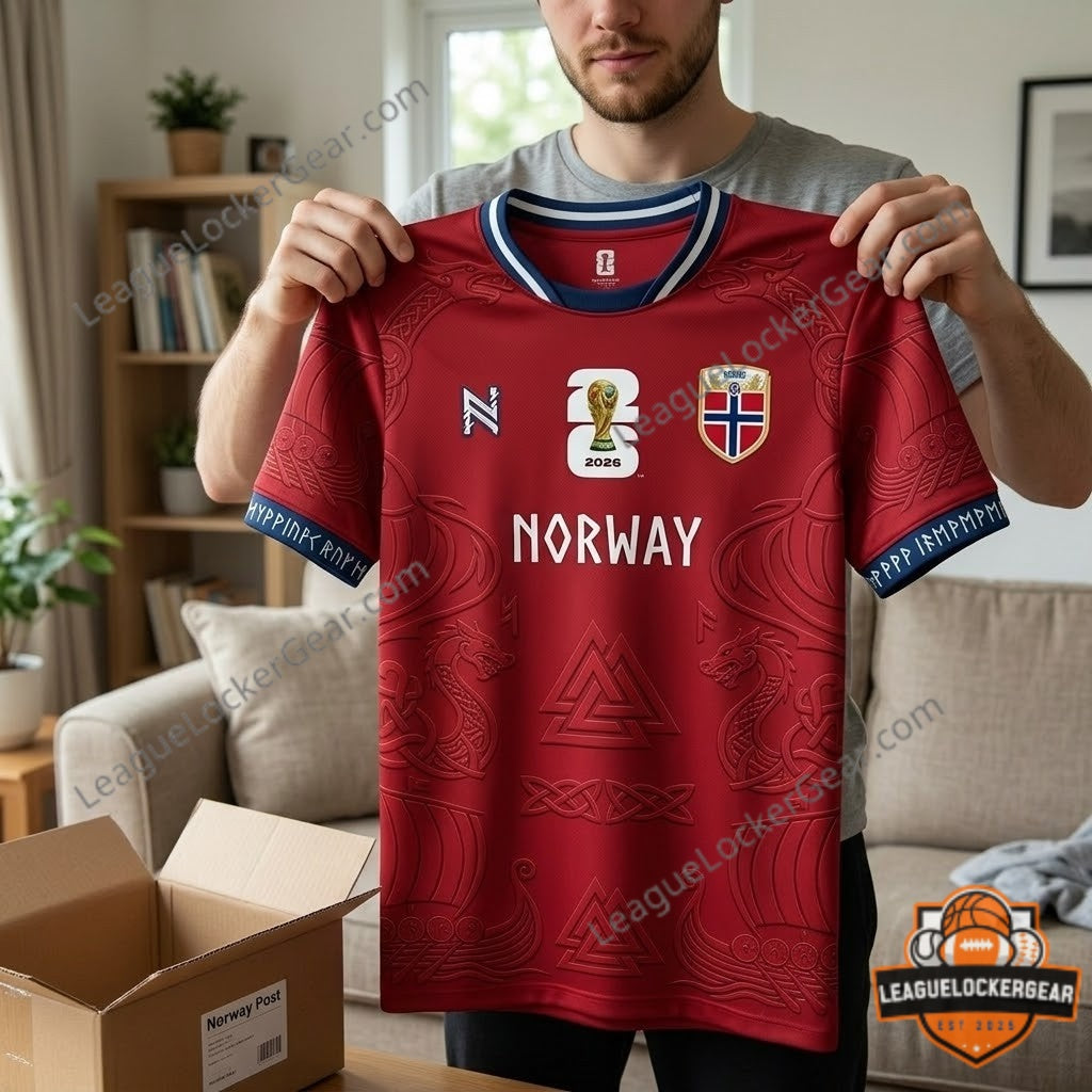 Norway FIFA World Cup 2026 Haaland Football Jersey - LeagueLockerGear