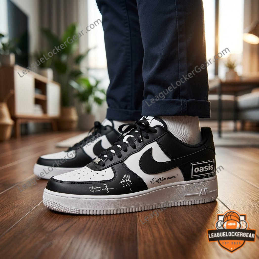 Oasis Liam Gallagher Noel Gallagher Signatures Shoes - LeagueLockerGear