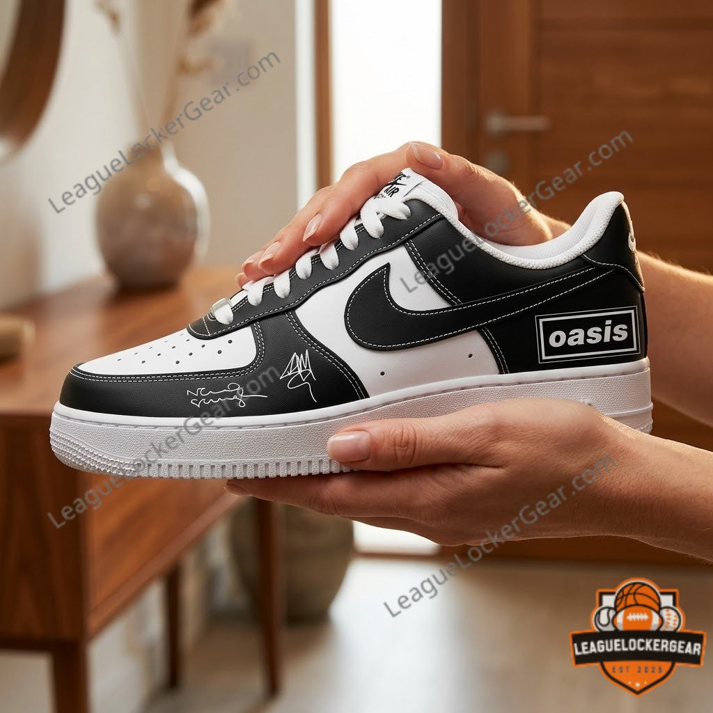 Oasis Liam Gallagher Noel Gallagher Signatures Shoes - LeagueLockerGear