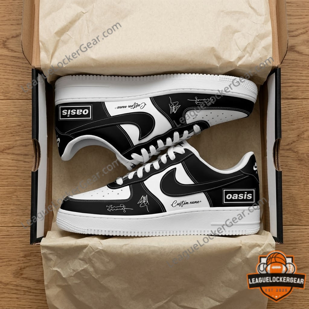 Oasis Liam Gallagher Noel Gallagher Signatures Shoes - LeagueLockerGear