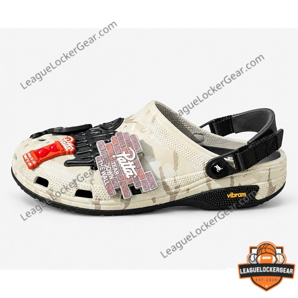 Patta x Crocs Tear Down The Wall Classic Clogs