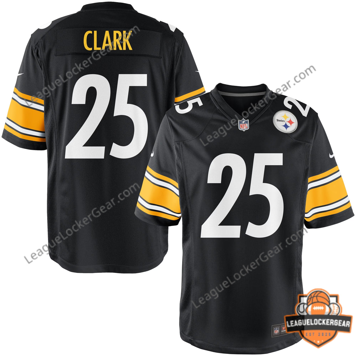 Pittsburgh Steelers Ryan Clark 25 Jersey - LeagueLockerGear