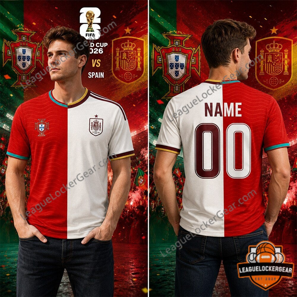 Portugal vs Spain FIFA World Cup 2026 Soccer Jersey - LeagueLockerGear
