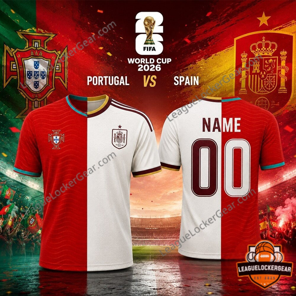 Portugal vs Spain FIFA World Cup 2026 Soccer Jersey - LeagueLockerGear