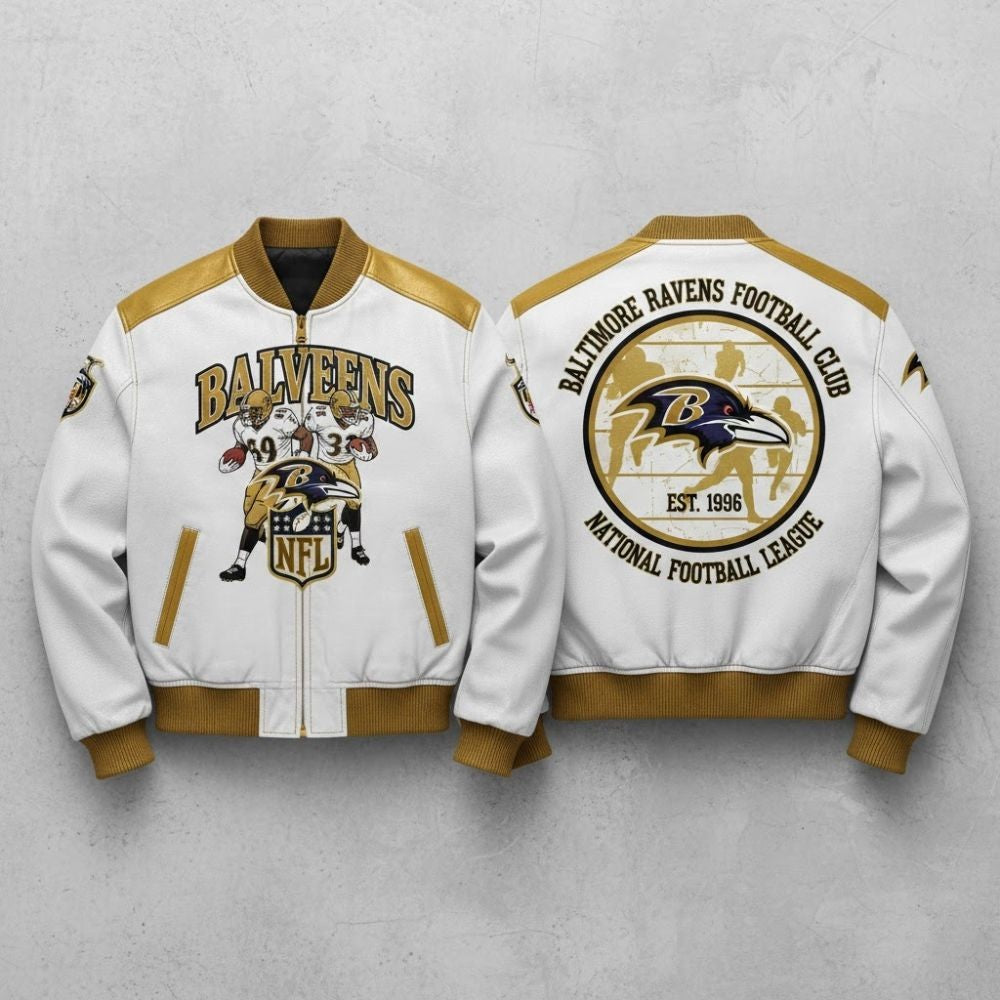 Baltimore Ravens Vintage Bomber Jacket – NFL Football Heritage 2025 Exclusive Edition - LeagueLockerGear