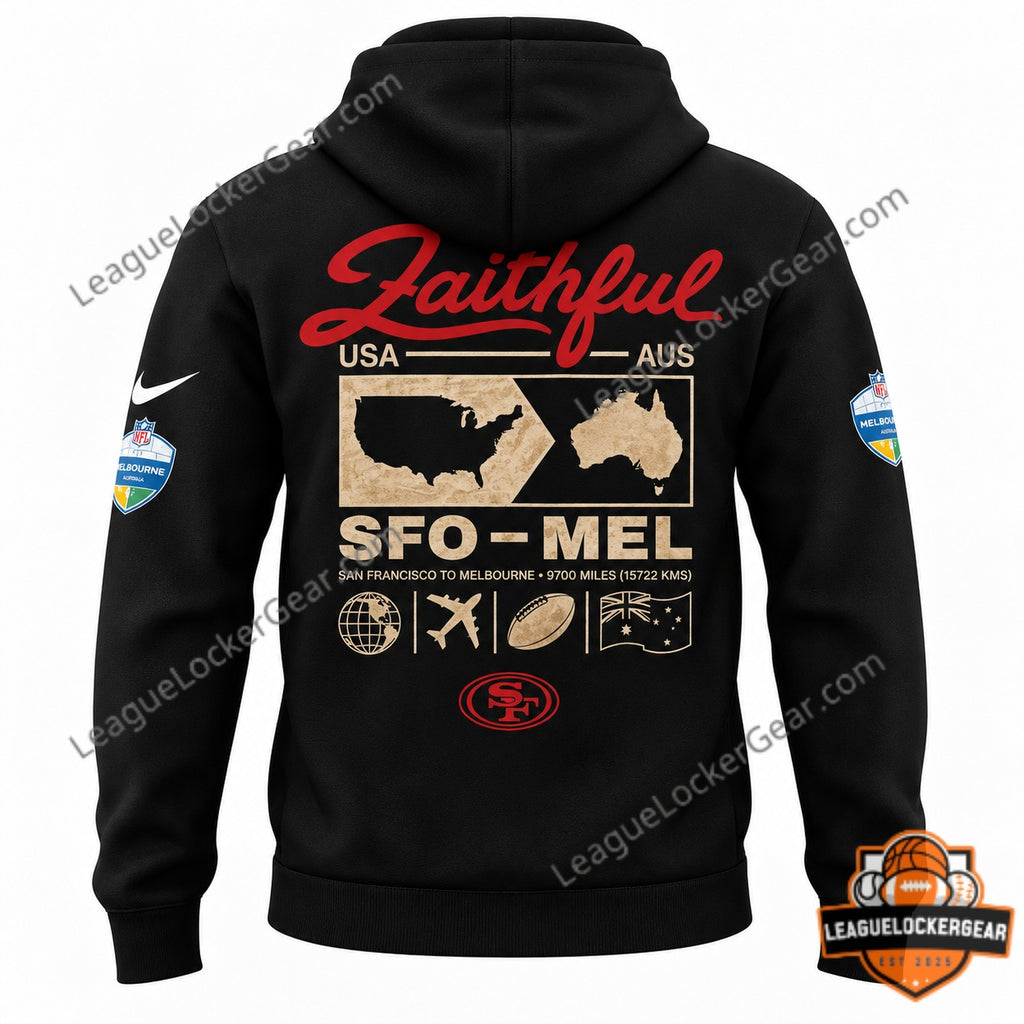 San Francisco 49ers Australia 2026 Melbourne Game Hoodie