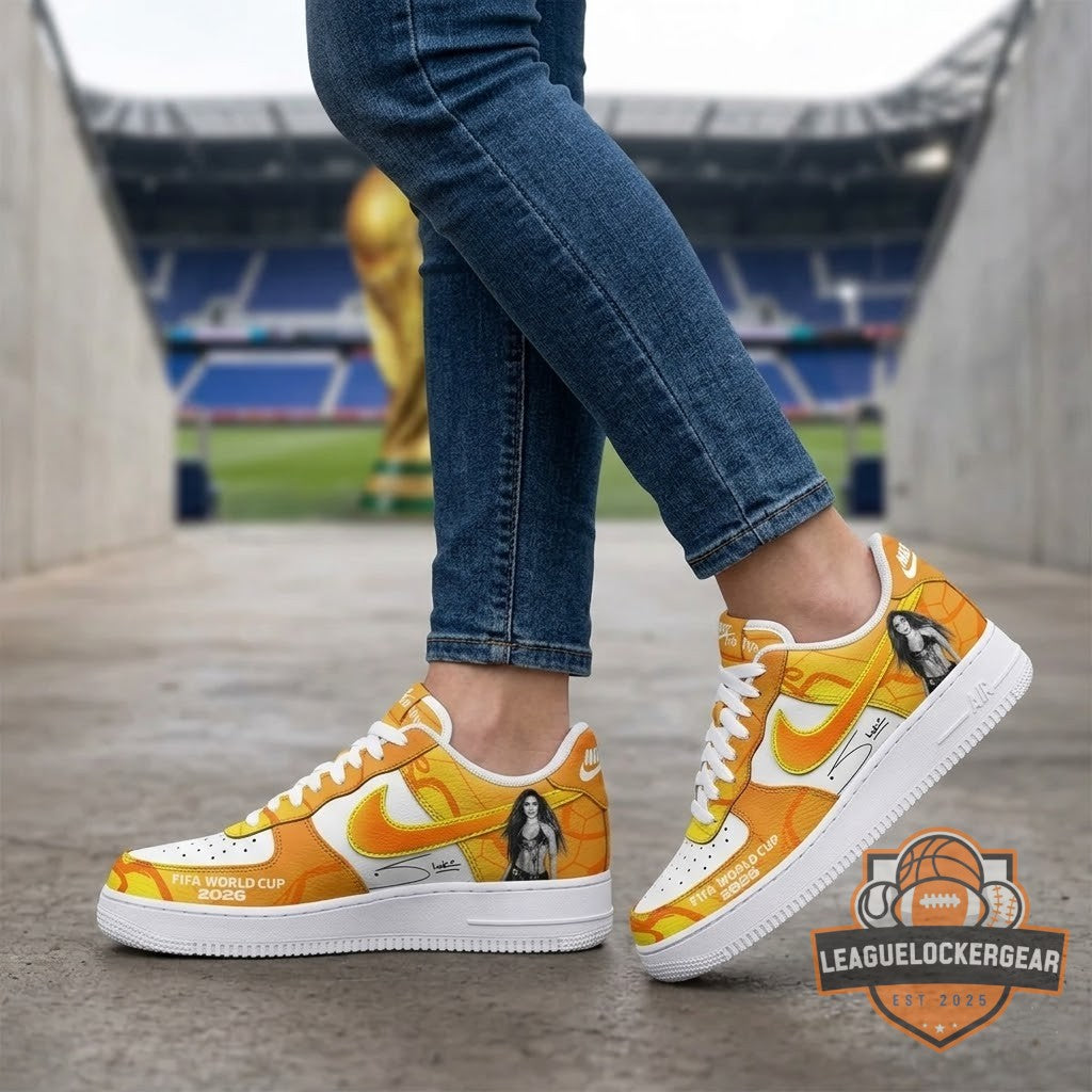 Shakira FIFA World Cup 2026 Custom Nike Air Force 1 Shoes - LeagueLockerGear