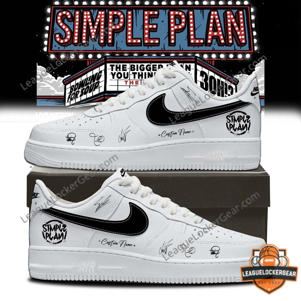 Simple Plan The Bigger You Think The Better It Is Tour Sneakers - LeagueLockerGear