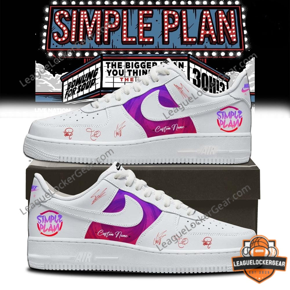 Simple Plan The Bigger You Think The Better It Is Tour Sneakers - LeagueLockerGear