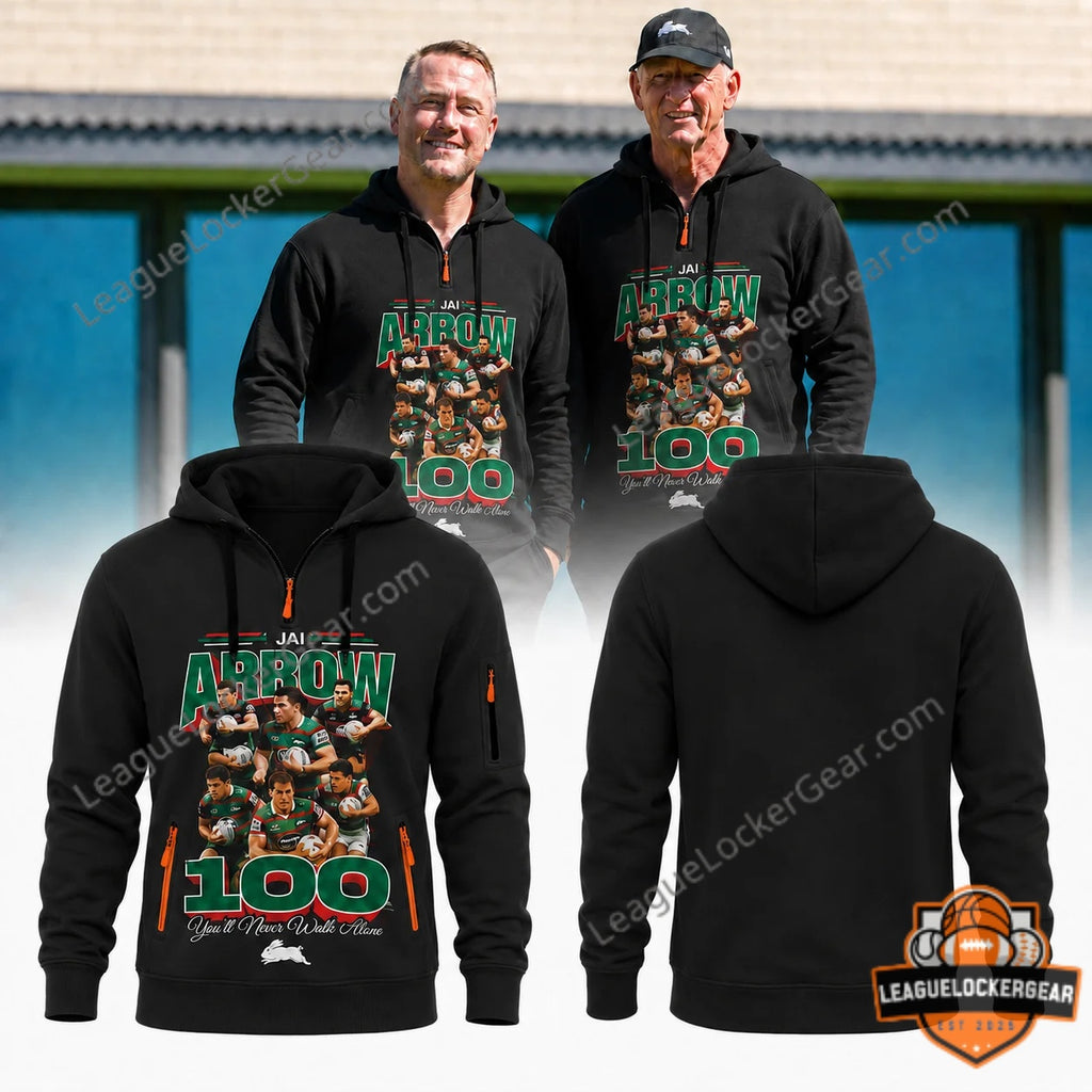 South Sydney Rabbitohs Jai Arrow 100 You'll Never Walk Alone Hoodie
