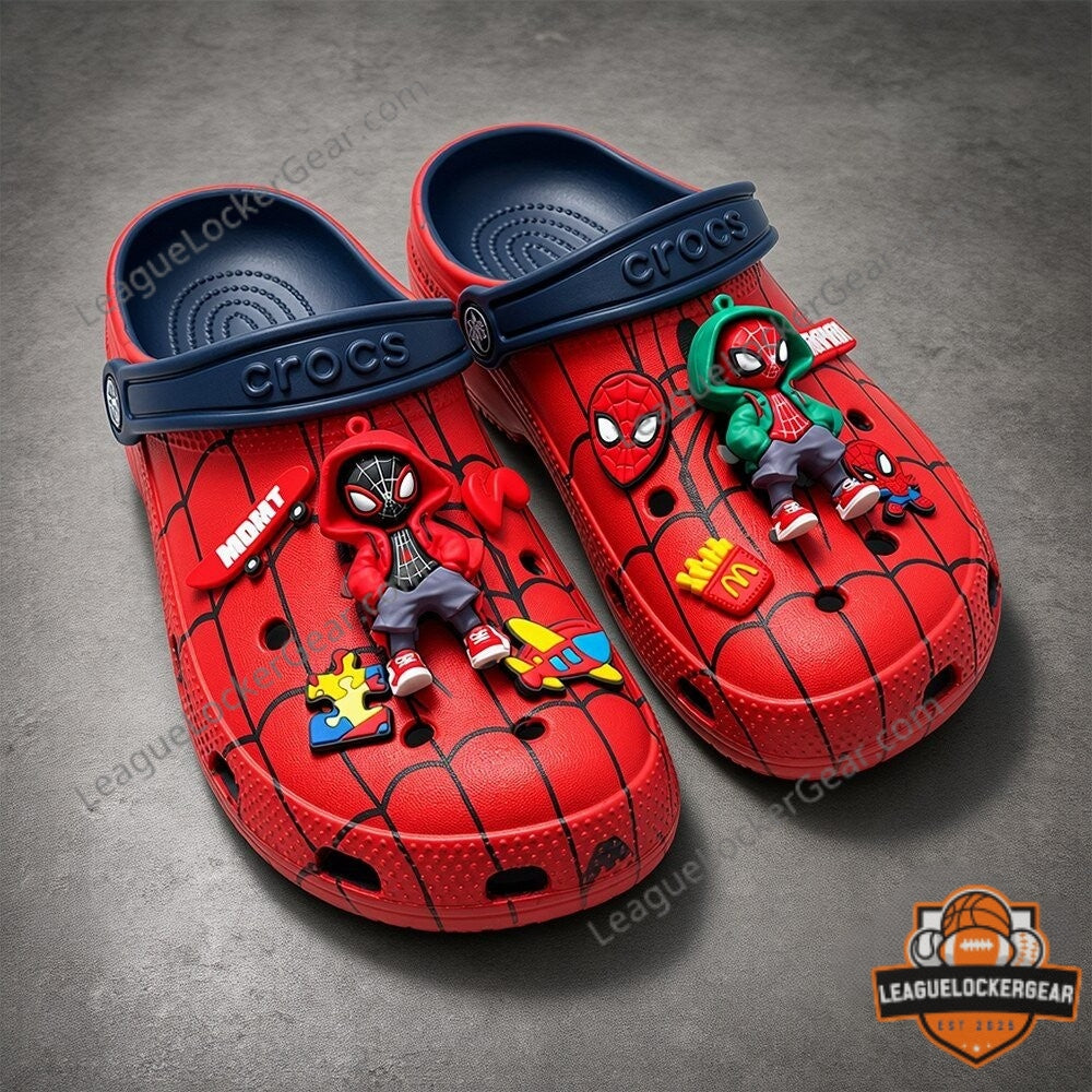 Spider-Man Brand New Day Miles Morales Jibbitz Crocs Clogs