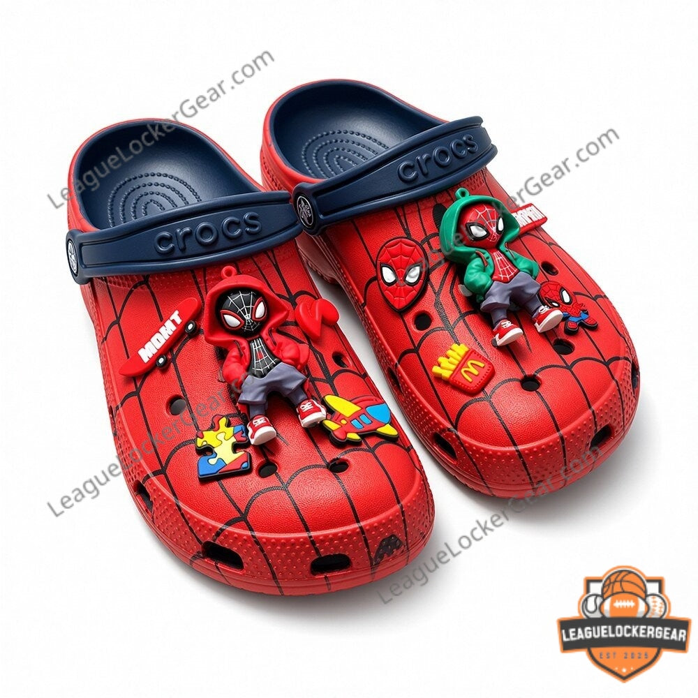 Spider-Man Brand New Day Miles Morales Jibbitz Crocs Clogs