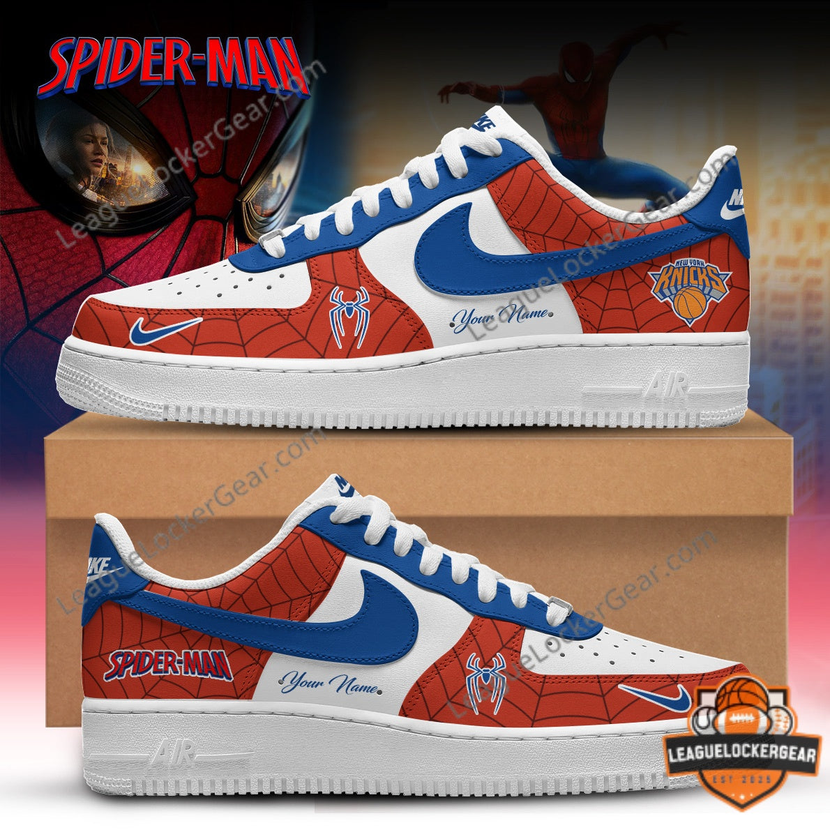 Spider-Man Brand New Day x New York Knicks Crossover Sneakers - LeagueLockerGear