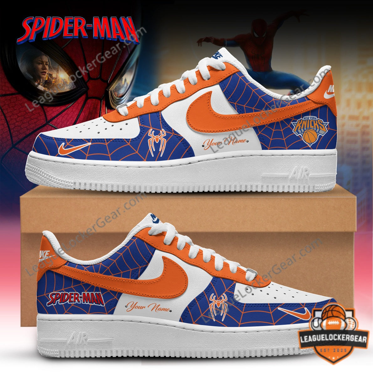 Spider-Man Brand New Day x New York Knicks Crossover Sneakers - LeagueLockerGear