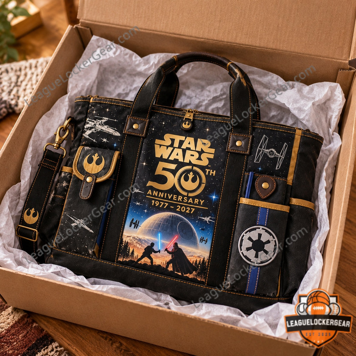 Star Wars 50th Anniversary 1977-2027 Tote Bag