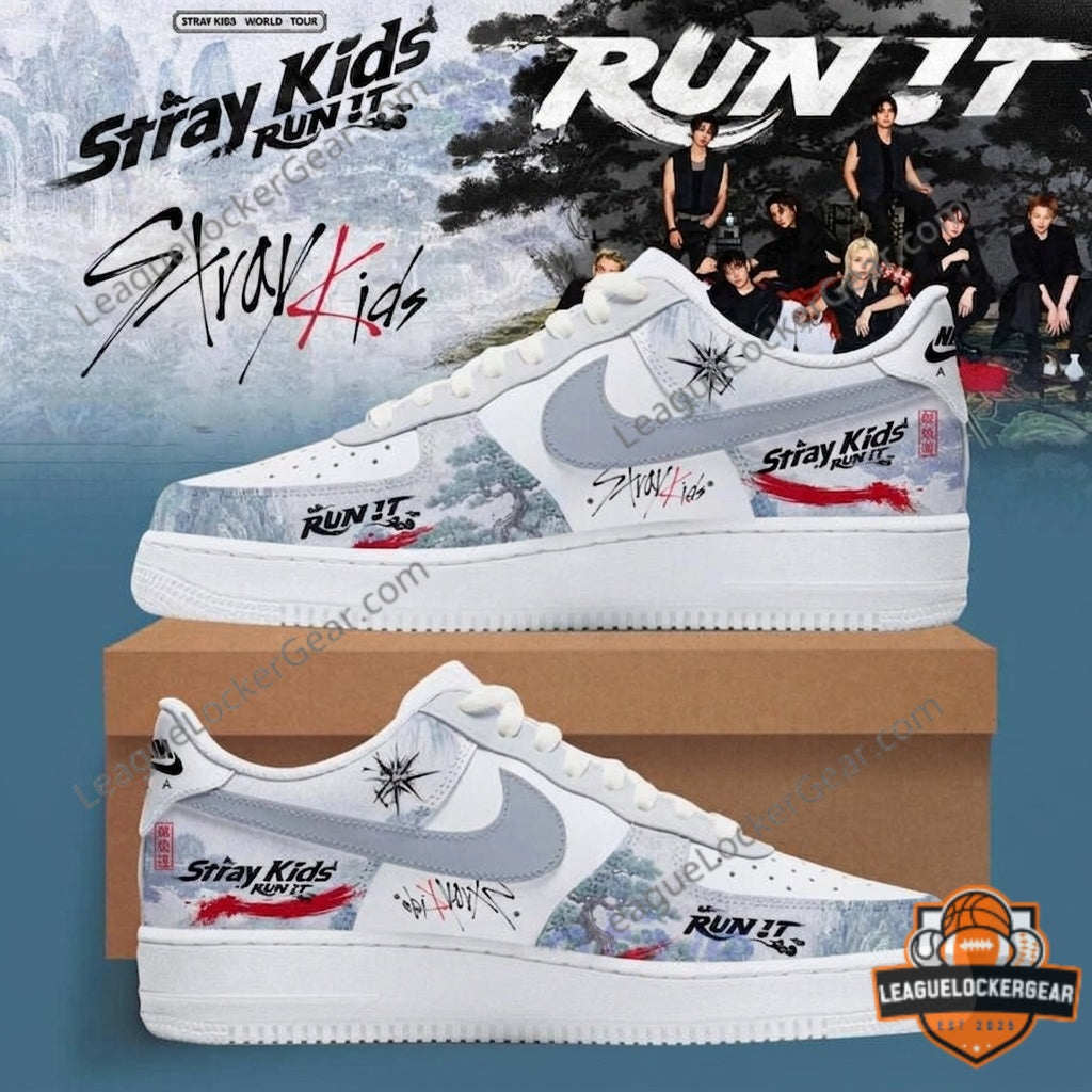 Stray Kids World Tour RUN IT Custom Shoes - LeagueLockerGear