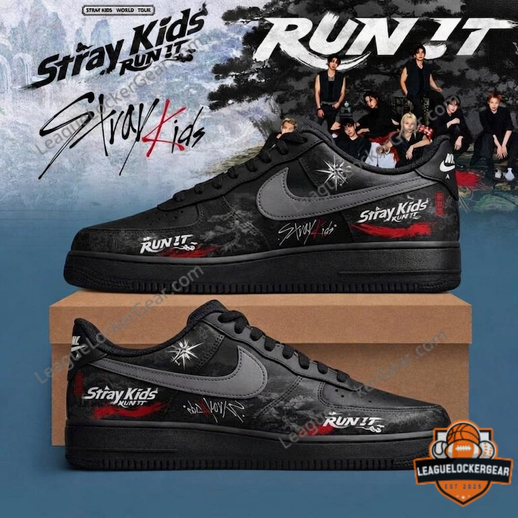 Stray Kids World Tour RUN IT Custom Shoes - LeagueLockerGear