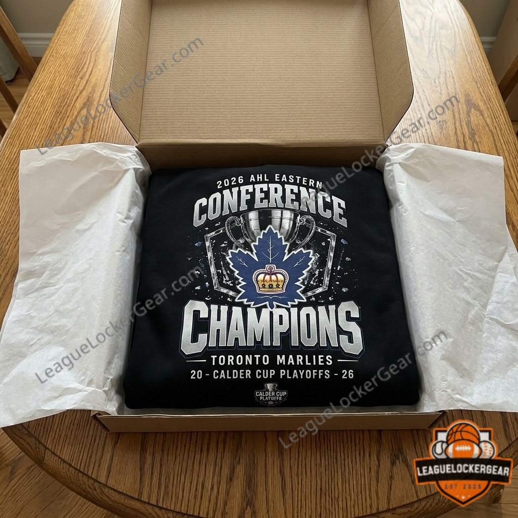 Toronto Marlies Eastern Conference Champions 2026 Calder Cup Playoffs Hoodie - LeagueLockerGear