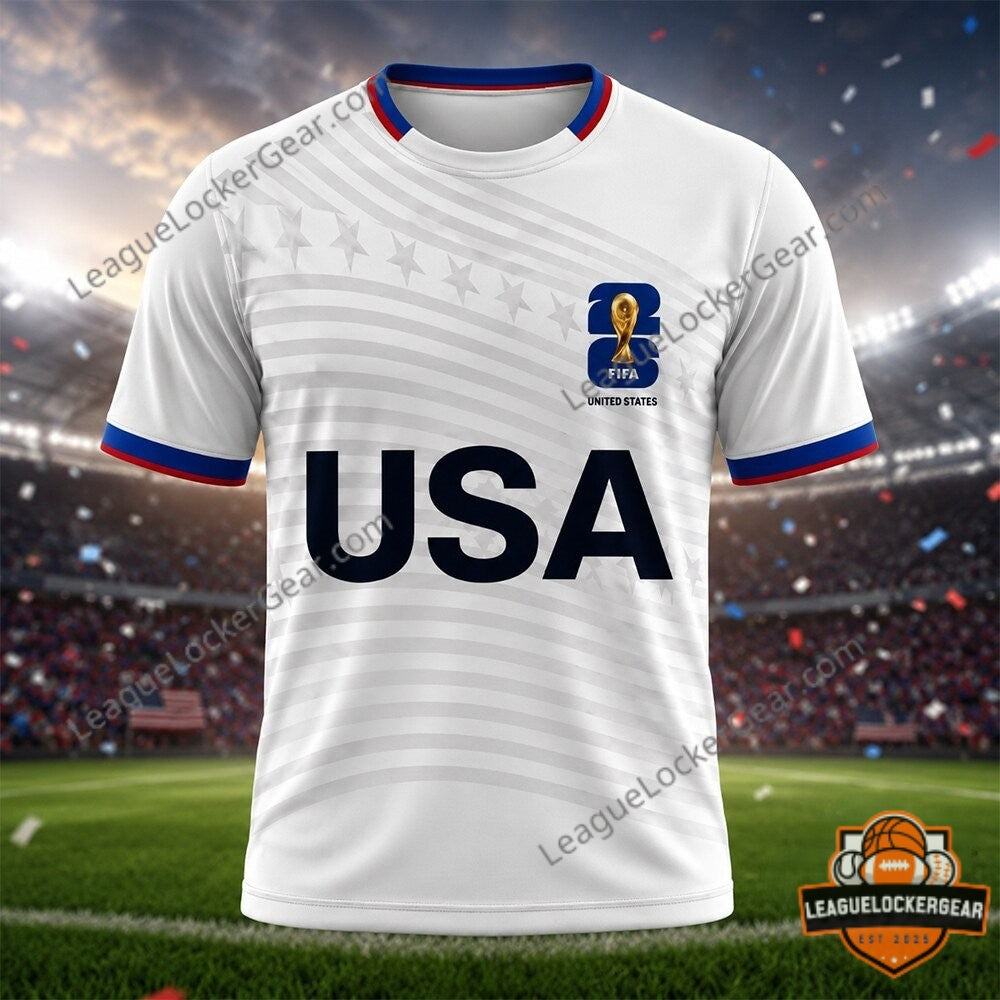 Brad Pitt 2026 World Cup USA Football Jersey - LeagueLockerGear