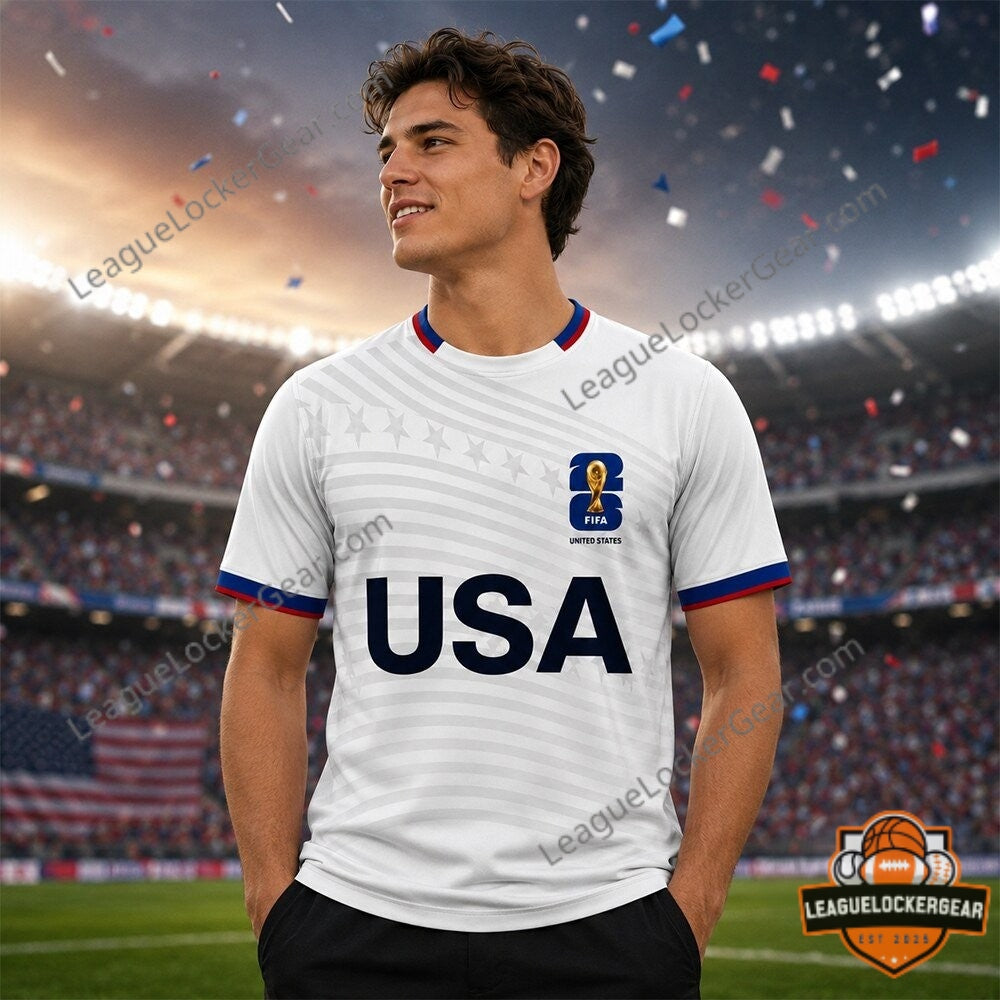 Brad Pitt 2026 World Cup USA Football Jersey - LeagueLockerGear