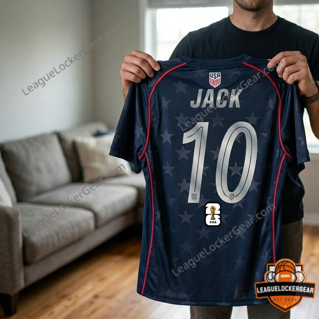 USA Soccer Team 2026 Roster Reveal Customizable Soccer Jersey - LeagueLockerGear
