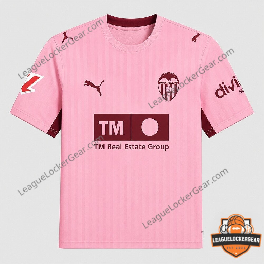 Puma Valencia CF 2026-27 New Third Kit Pink Soccer Jersey - LeagueLockerGear