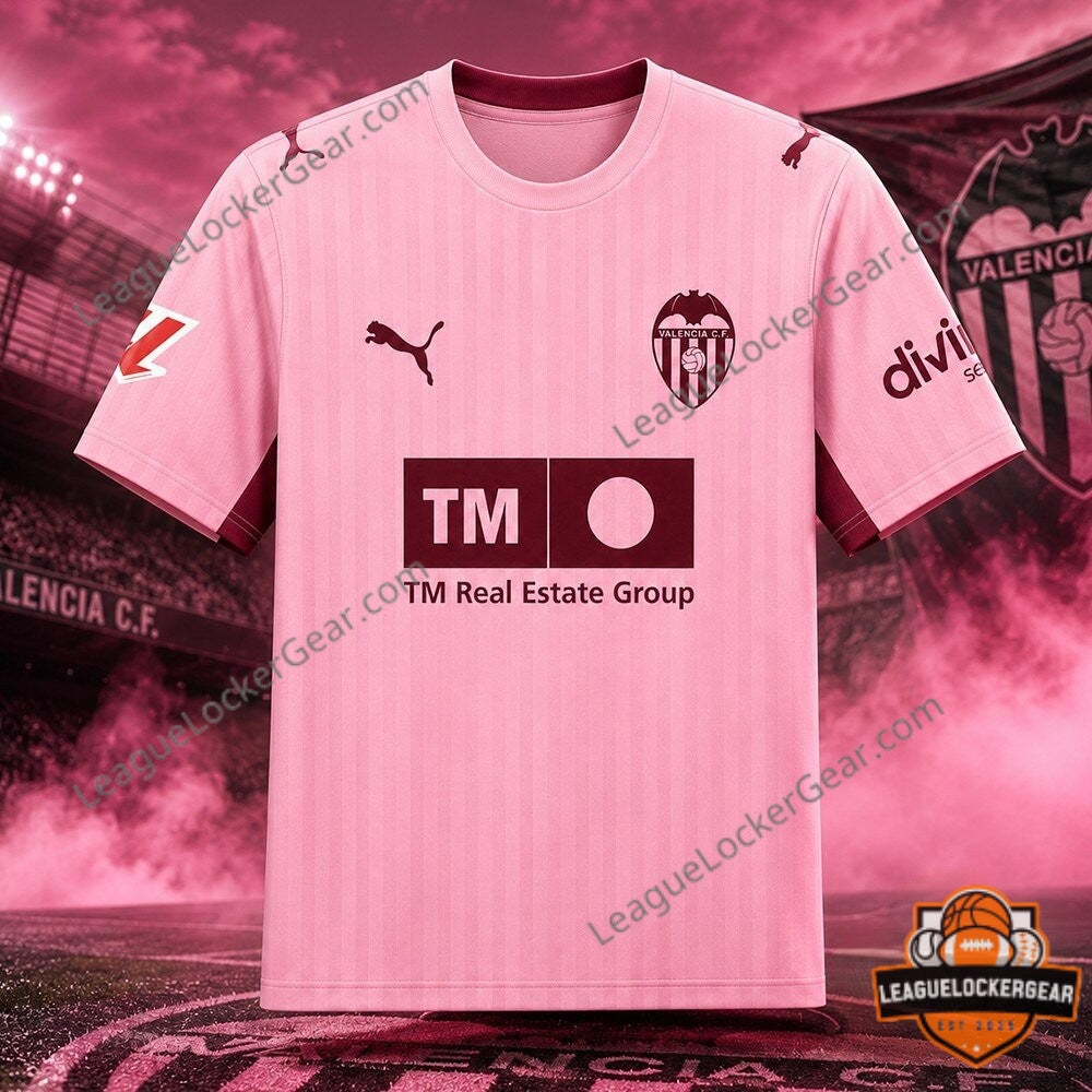 Puma Valencia CF 2026-27 New Third Kit Pink Soccer Jersey - LeagueLockerGear
