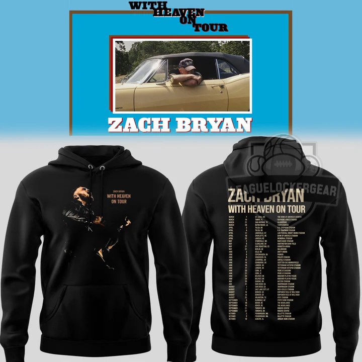 Zach Bryan With Heaven On Tour Hoodie - LeagueLockerGear